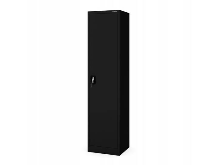 Armoire Métallique de Bureau ALEX Noire – 5 Compartiments 450x1850x400 mm