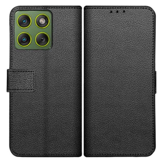 Just in Case PU-Leder Book Hülle Schwarz Motorola Edge 70 (Motorola Edge 70) (MMT2856CW1)