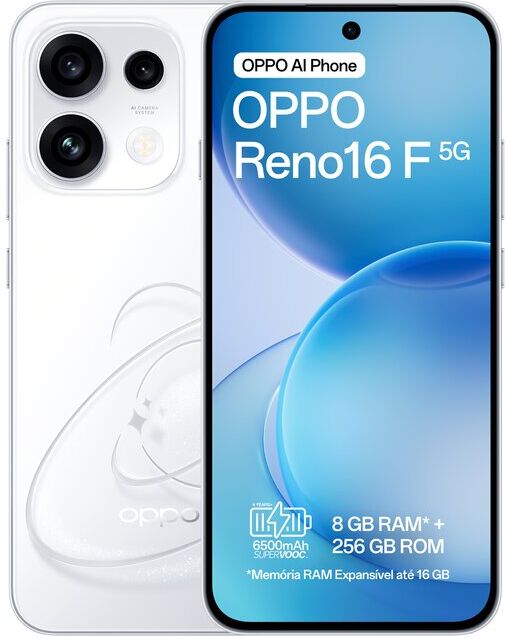 SMARTPHONE OPPO RENO16 F 5G 256 BRANCO