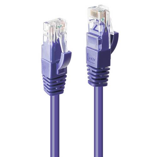 LINDY 48130 RJ45 Patchkabel CAT 6 U/UTP 30.00m Violett 1St.