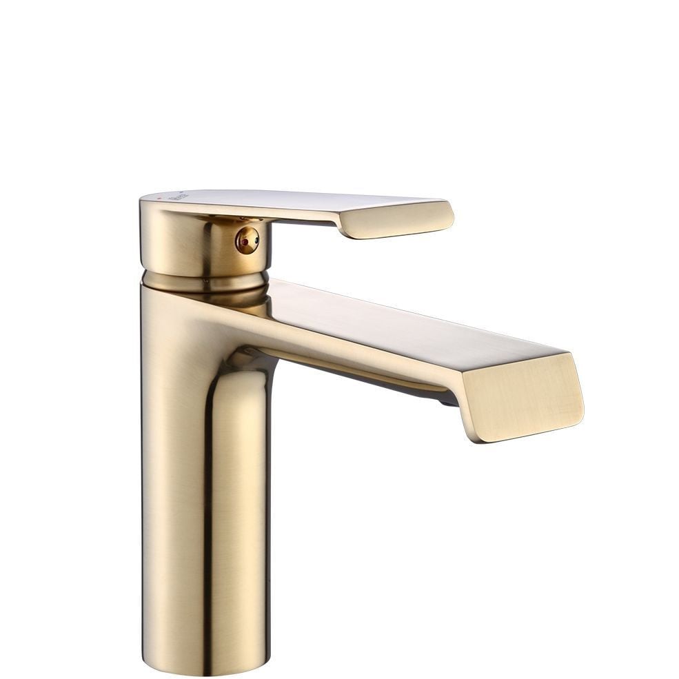 Rea Wastafelkraan Hass Gold Brush Low