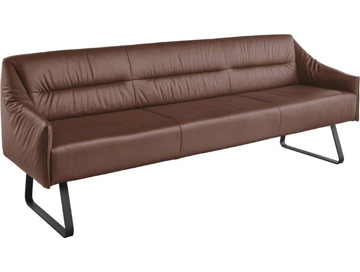 Musterring Essbank JustB! SP500 (1-St), Metallkufe schwarz, verschiedene Farben, Breite 220 oder 250 cm
