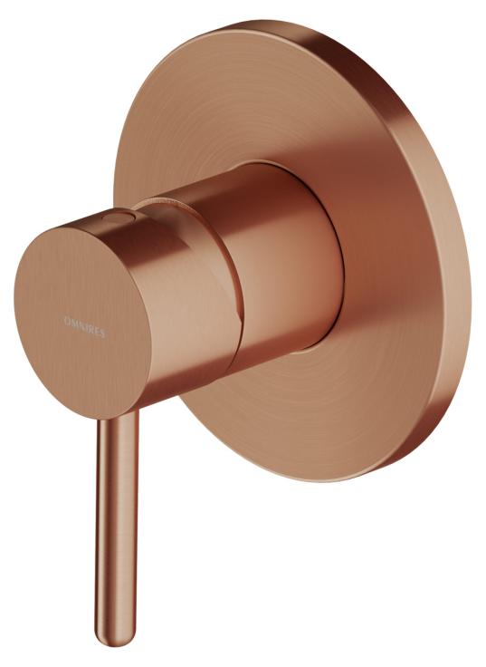 Omnires Y Y1245CPB Unterputz-Duscharmatur, gebürstetes Kupfer