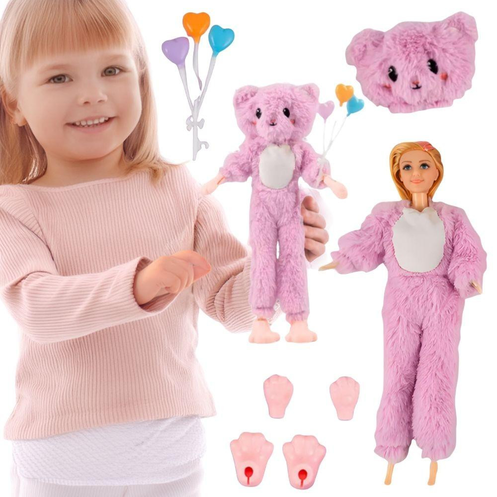 Woopie Teddybeer Woopie-pop in een pretpark met teddybeerkostuum
