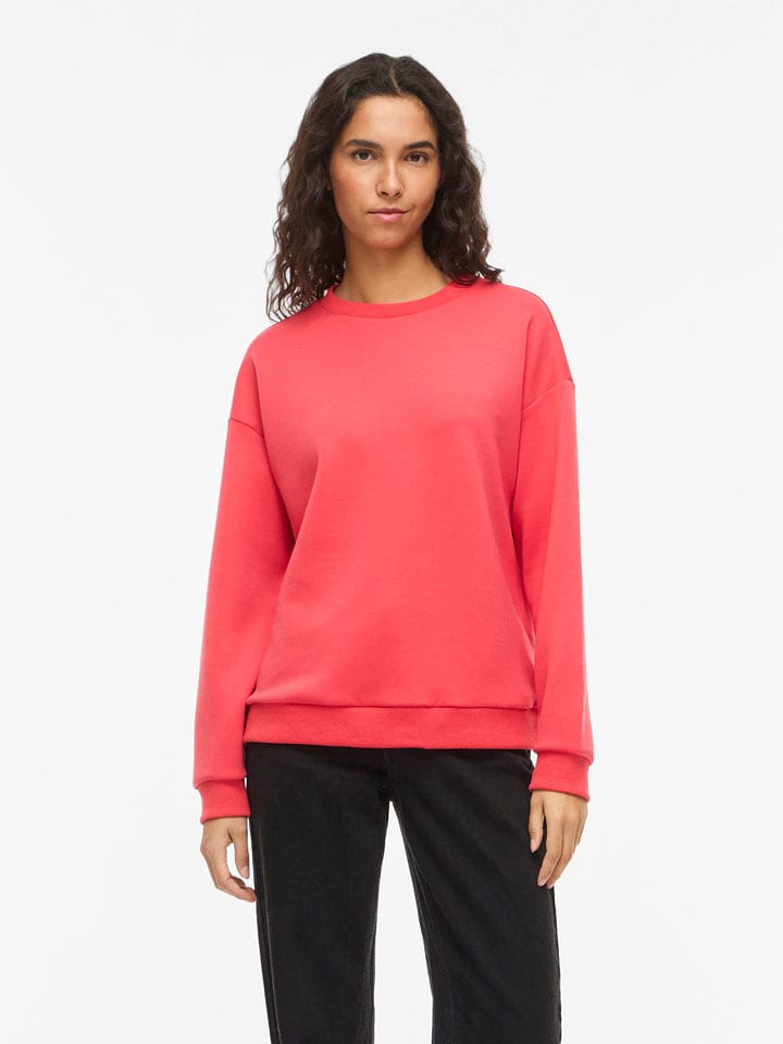 Vila Sweatshirt "Sandy" in Koralle - S