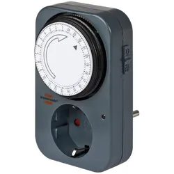brennenstuhl® 1506450 Tages-Zeitschaltuhr MZ 20 - anthrazit, Innenbereich