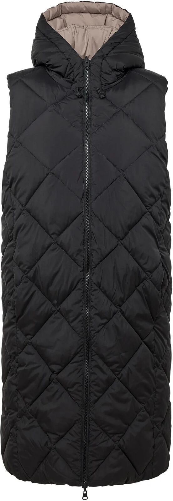 Tchibo - Lange wendbare Steppweste - Damen - Gr. 44 - schwarz