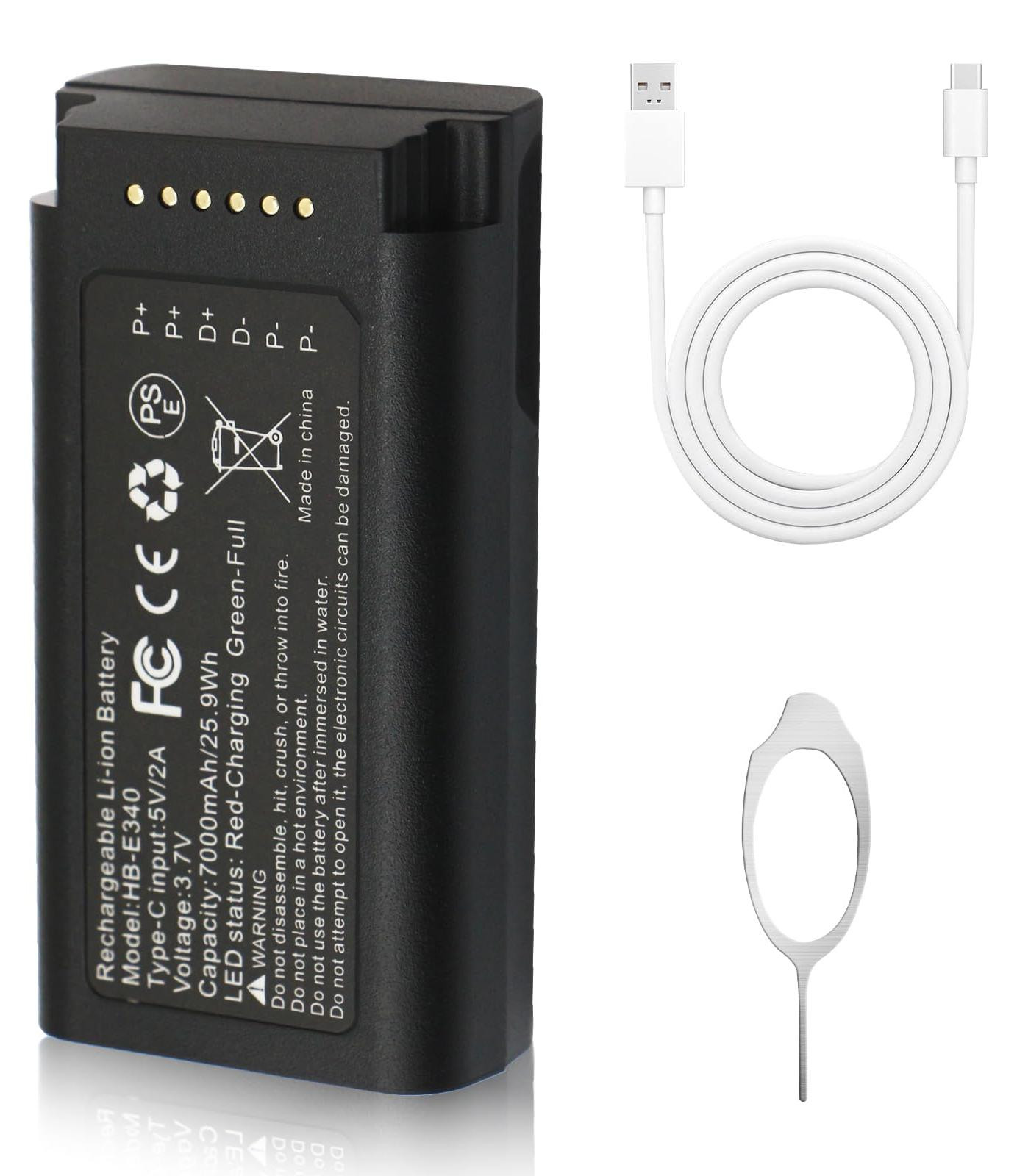 Selius Oplaadbare Li-ion batterij voor deurbel, 7000mAh