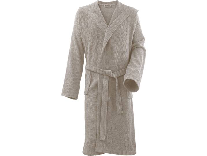 Bademantel Spa taupe Baumwolle L/XL - Bademantel
