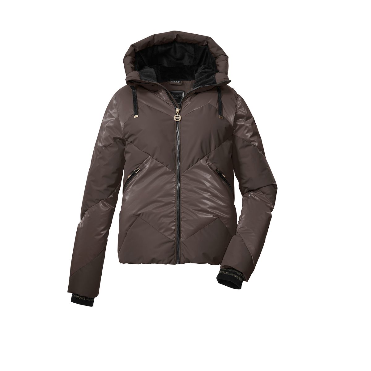 killtec KSW 113 Women Ski Quilted Jacket dunkelbraun (00315) 44 43618-000-00315-44