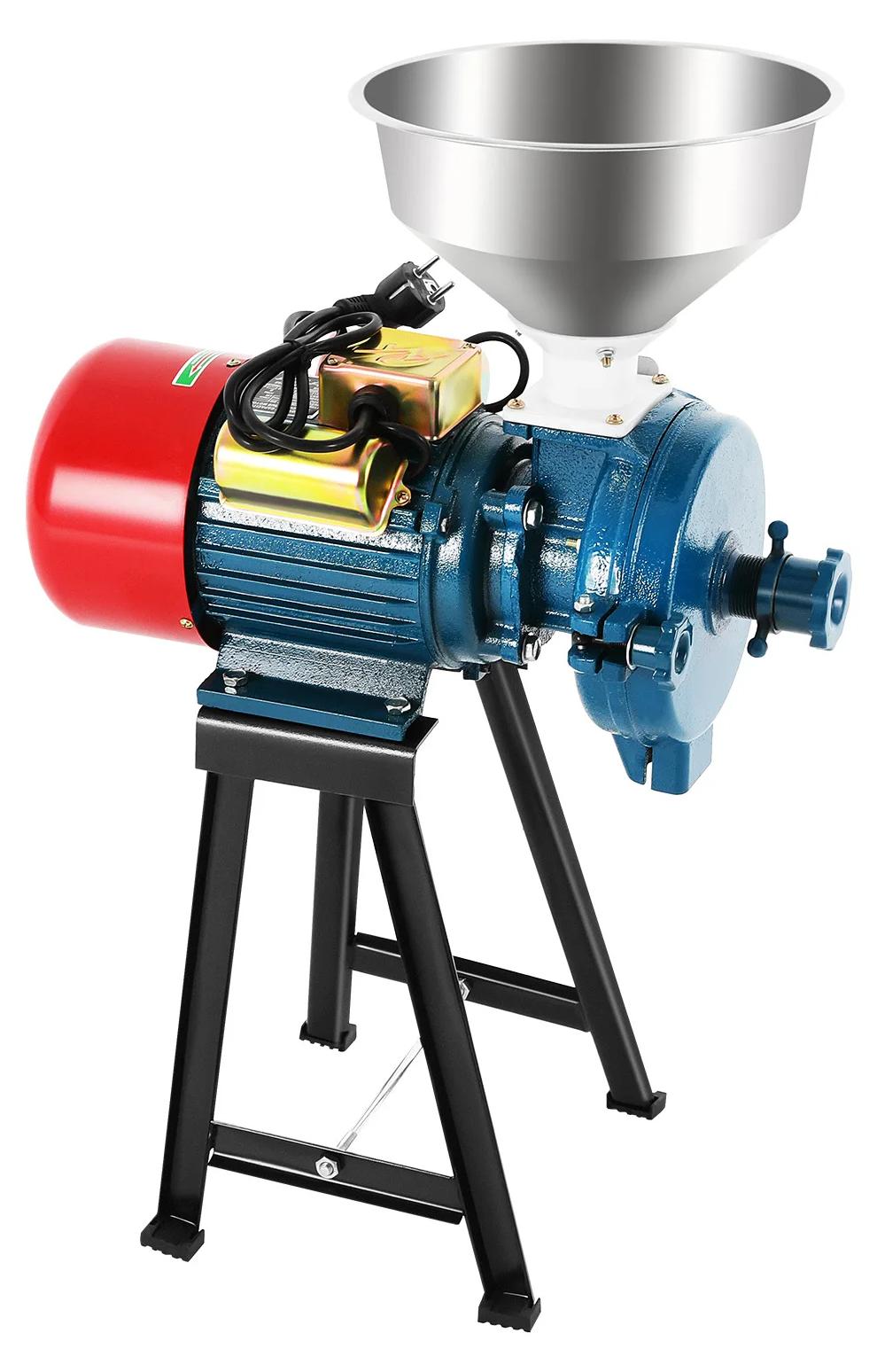 Getreidemühle - Elektrische Futter- und Reismehlmühle - 2200 W - 220 V - 1400 U/min - Mahlfeinheit 60 Mesh - Durchsatz über 54 kg/h