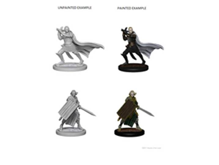 Dungeons & Dragons Pathfinder: Deep Cuts Unpainted Miniatures: Elf Male Paladin