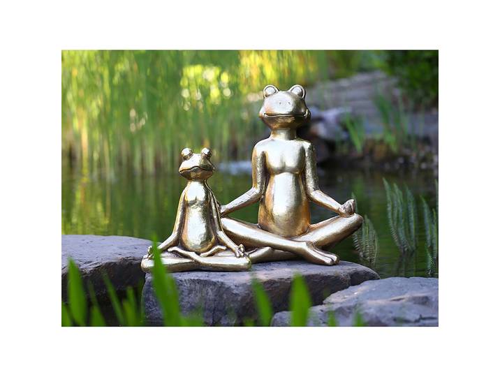 Objet déco Yoga 48 x 52 x 22cm Doré