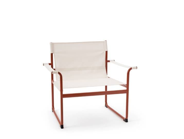 Lounge Stuhl Perugia Gestell rostrot rostrot/weiß 90x82x72 cm