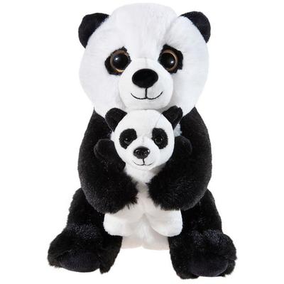 Heunec 509474 - Panda mit Baby, Plüsch, 25 cm