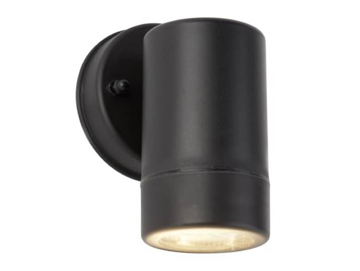 3W Zylinderförmige Led Außenwandhalterung 1Flammig, Schwarz 3000K 270 Lumen IP44