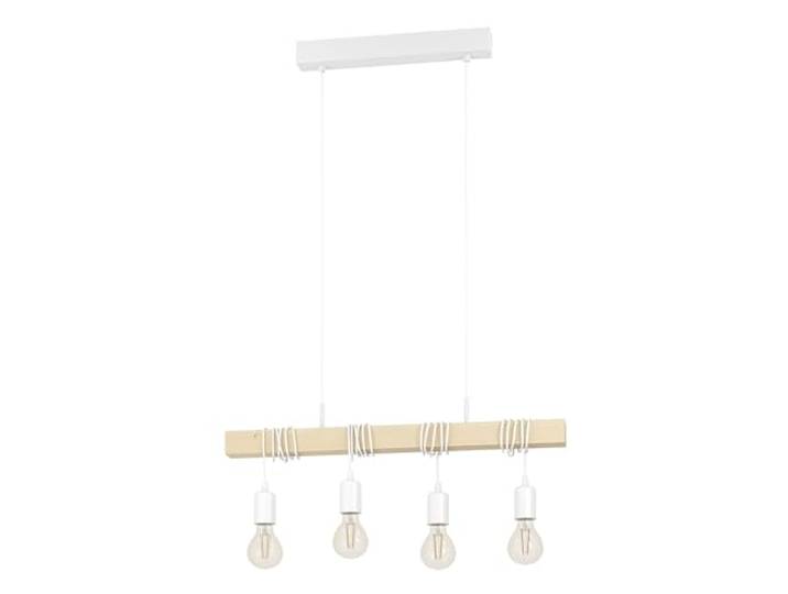 EGLO hanglamp Townshend, 4-lichts vintage pendellamp in industrieel ontwerp