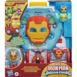 Hasbro Disney Jr. Serie Marvel's Iron Man und seine fantastischen Freunde Die Halle der Rüstungen Spielset