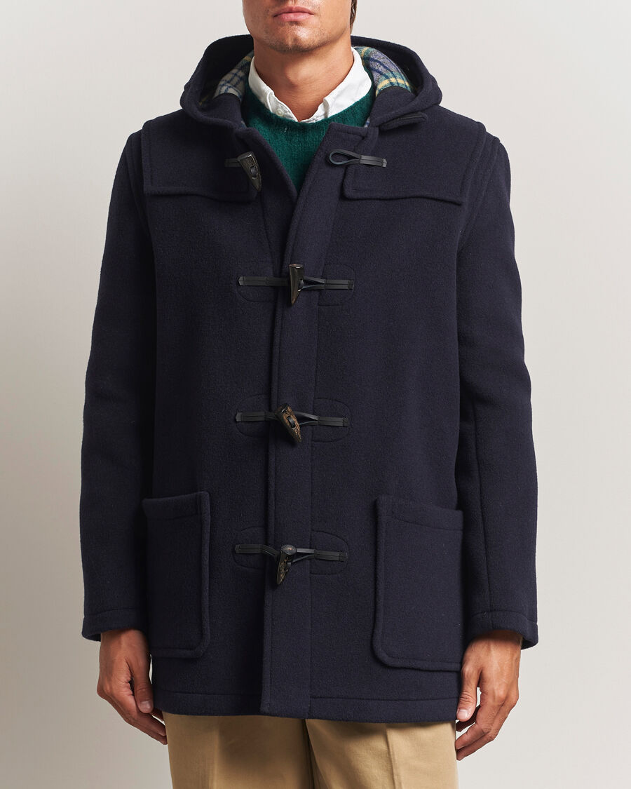 Gloverall Mid Length Duffle Coat Navy/Dress Gordon men M Blå