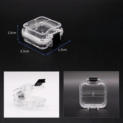 Discount Dollar Deals 30pcs Dental Membrane Box, Crown Box With Latch, Membrane Showcase, Dental Crown And Bridge Box, Denture Storage Boxes a black 30pcs