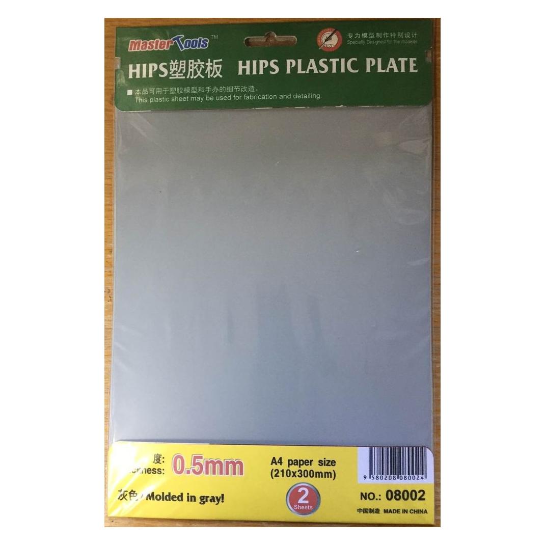 Master Tools HIPS 0,5mm plastic sheet(210mmx300mmx2pc (08002)