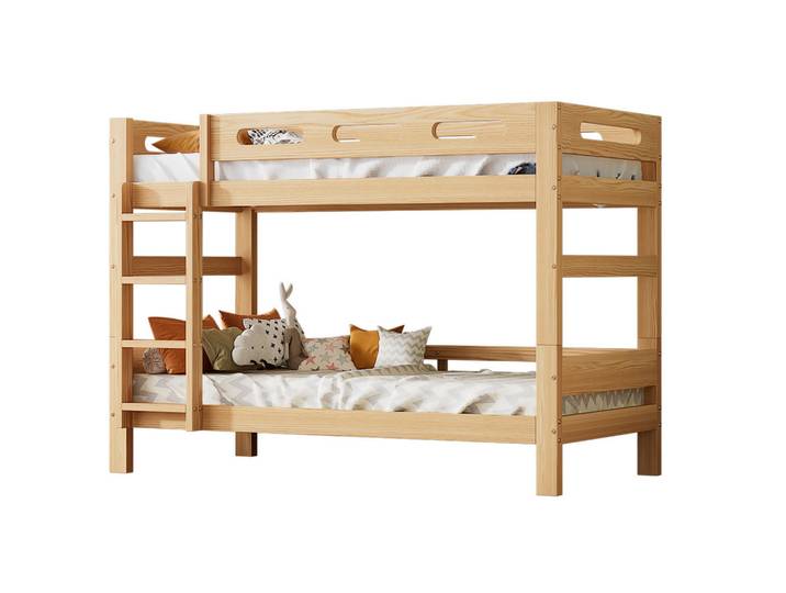 Stilvora Etagenbett 90/200 cm & 90/200 cm in Natur Kinderbett trennbar, Naturfarben, 90x200 cm, Babymöbel & Kindermöbel, Kinderzimmer & Jugendzimmer, Stockbetten