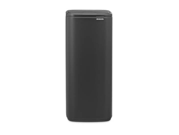 Poubelle Bo Touch Brabantia 30L (Gris Minéral) – Poubelle cuisine compacte à ouverture automatique soft-touch – Système de tri des déchets avec seau amovible – Sacs-poubelle PerfectFit gratuits inclus