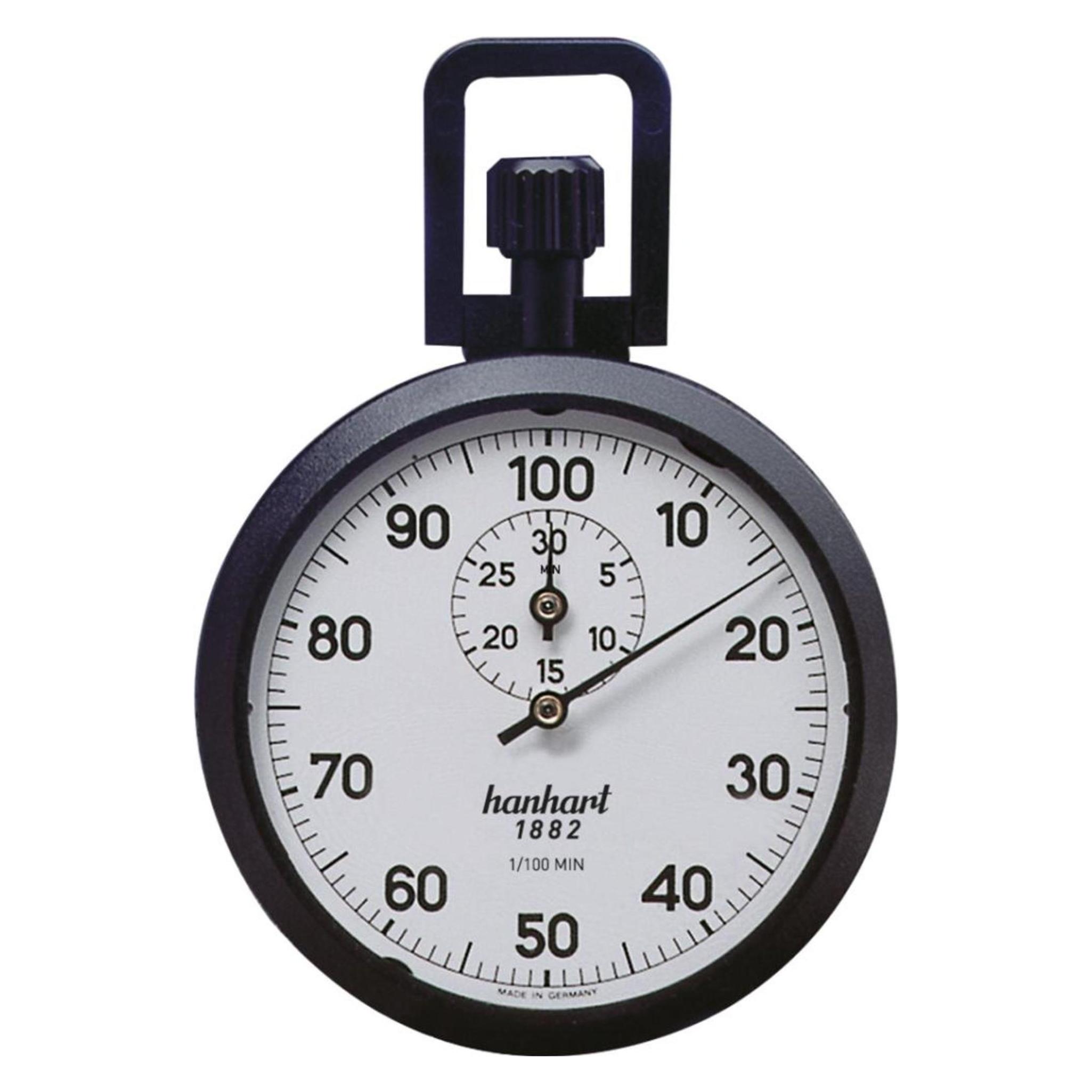 Hanhart Stoppuhr 1/100 Min. 30 Min. mechanisch Industrie (111.0217-00)