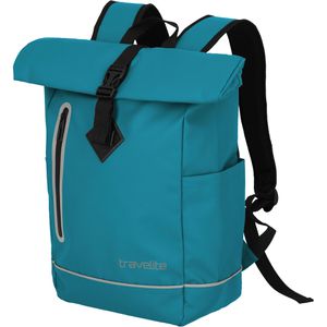 Travelite Rucksack Basics Rollup, 48 cm, Rolltop, hafenblau, Planenmaterial, wasserdicht, 19 Liter