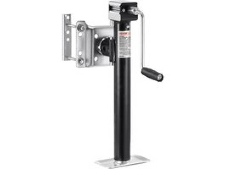 VEVOR Anhängerheber, 2267 kg dynamische Tragkraft, Anhängerstütze, Reiseanhänger, Ausdrehstütze, 365 mm Hebeständer mit Griff für Wohnwagenanhänger, Pferdeanhänger, Nutzanhänger und Yachtanhänger