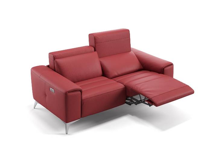 Ledercouch hochwertig & Relaxfunktion BELLA Ledersofa