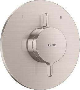 Axor One inbouw mengkraan met 2 aansluitingen in roestvrijstalen look
