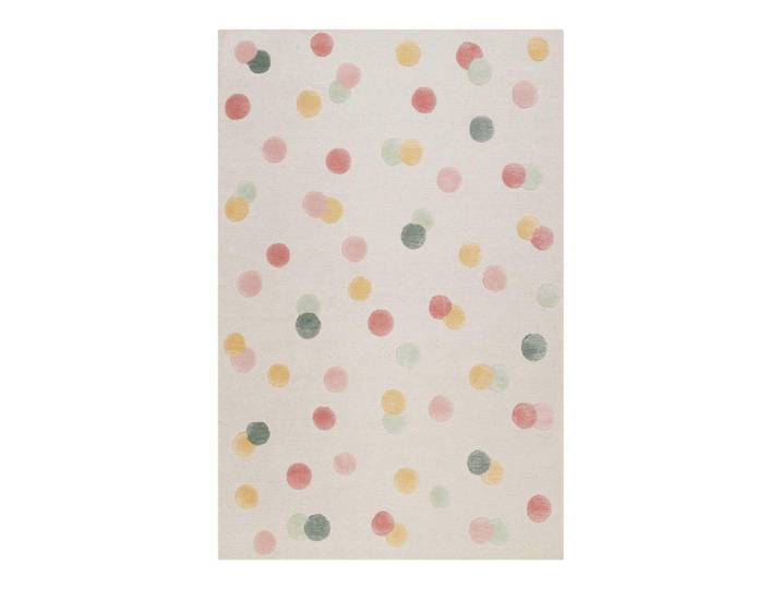 Wecon Home Kinderteppich Dana, Mehrfarbig, Punkte, rechteckig, 110x170 cm, GoodWeave, für Fußbodenheizung geeignet, in verschiedenen Größen erhältlich, pflegeleicht, strapazierfähig, Teppiche & Böden, Teppiche, Teppich Kinderzimmer