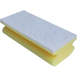Vliesschwamm Sito Topfreiniger gelb-weiss 15x7x4,5 cm, Reinigungsschwamm, vielseitig einsetzbar