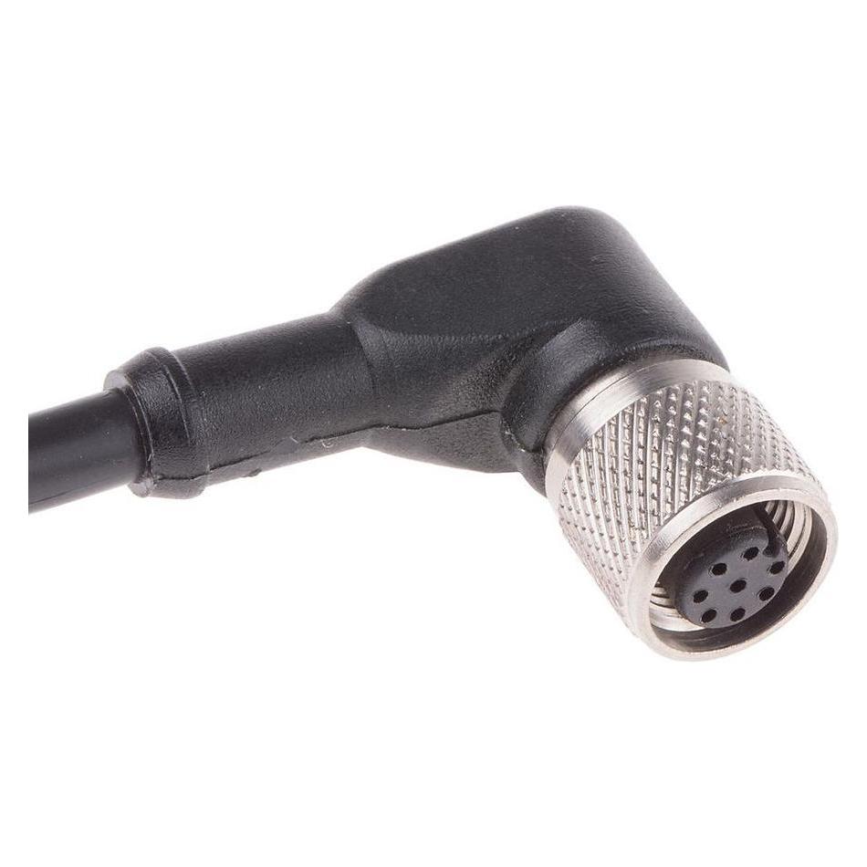 RS PRO M12 Connector Female Angled,8W, 5m (8771053)