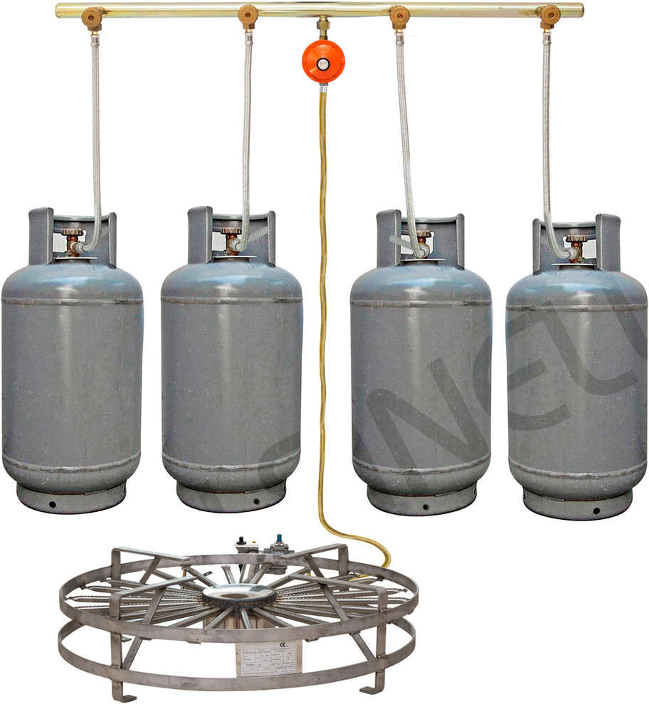 Polsinelli Unité pour 4 bouteilles de gaz GPL