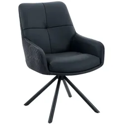 2er-Set Hela Stuhl Faro Stoff Schwarz