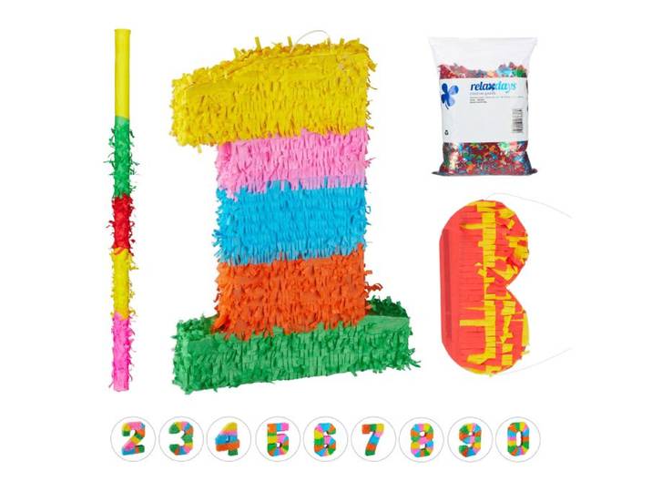 Relaxdays ensemble de 4 pièces piñata « 1 »