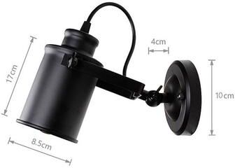 Friendly Fresh Finds Vintage Industrial Wall Sconce Adjustable Metal Lamp For Home Cafe Decor wall Mount Short