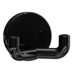 Hewi Doppelhaken Serie 477 4779002590 eckige Hakenform, tiefschwarz