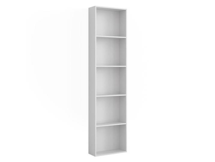 Vicco Seitenregal Elmo, Weiß, 50 x 200 cm, 4 Fächer, Rechteckig, 50x200x20 cm, Büromöbel, Büroschränke, Aktenschränke