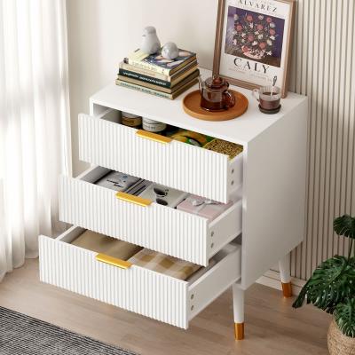 Garvee Modern Fluted Dresser, Wood Chest of Drawers Clothes Storage Organizer