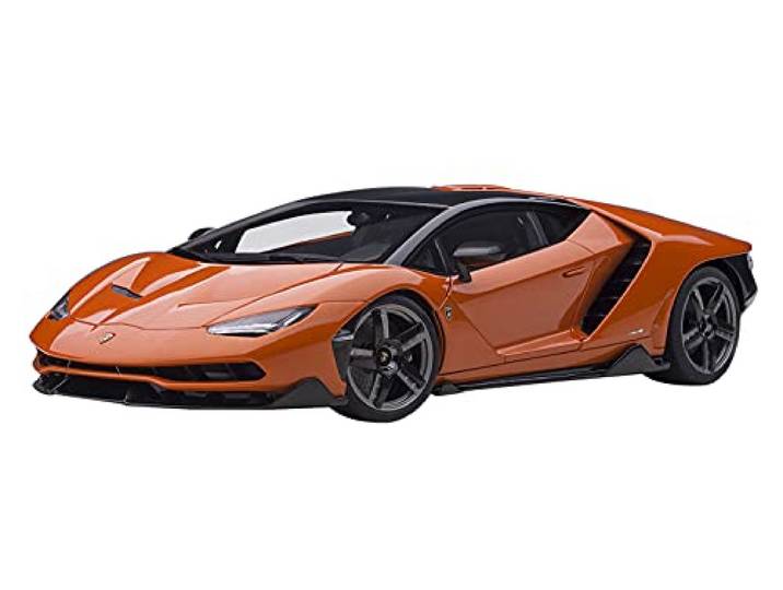 Lambo Centenario Arancio Argos / Pearl Orange mit Carbon-Oberteil 1/18 Modellauto von Autoart 79201