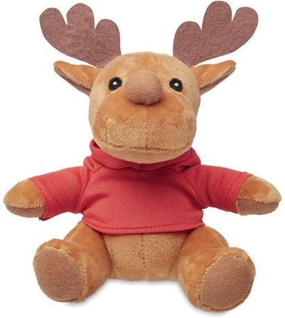 Peluche renne personnalisé RUDOLPH PET rouge