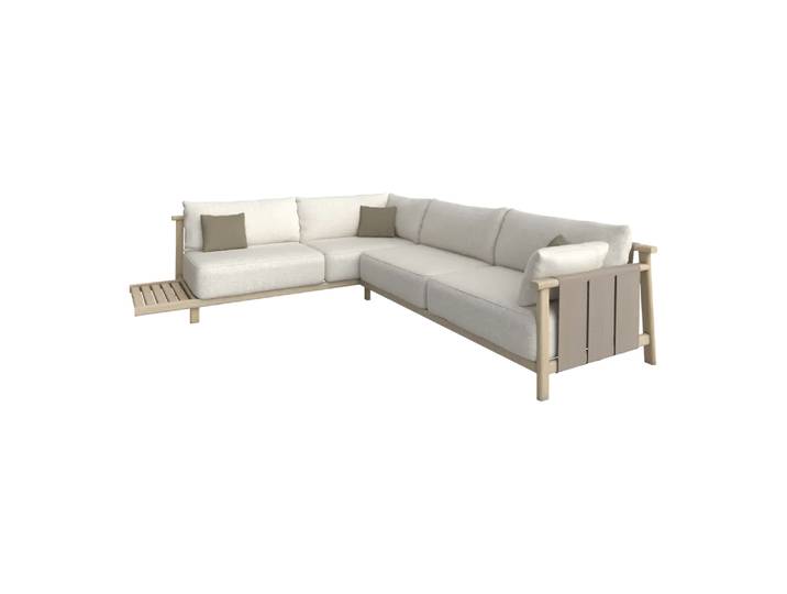 Lounge Vaia, Edy&liv, beige/braun, Holz