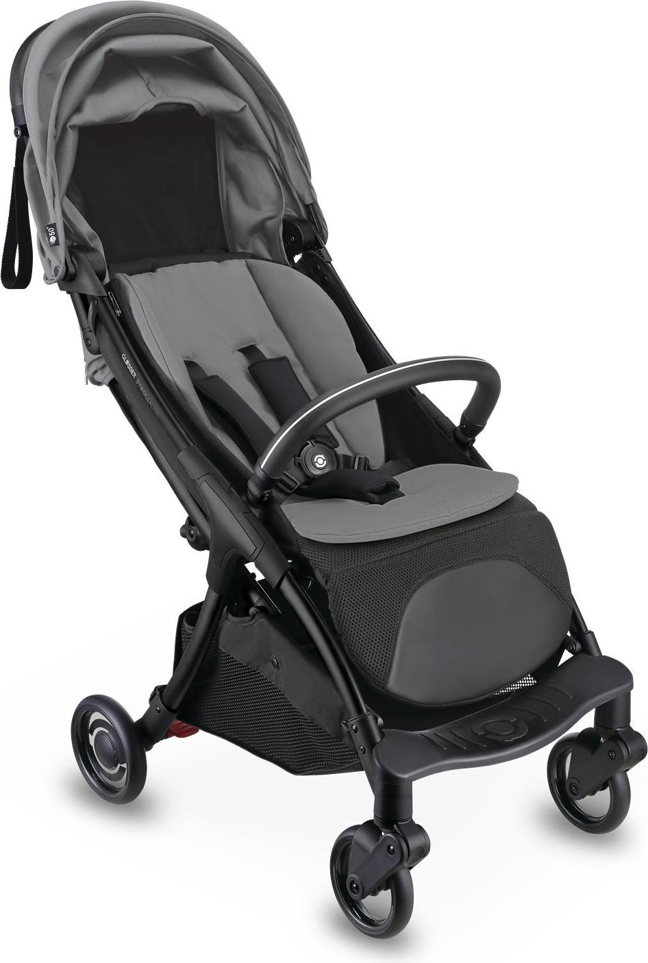 GLOBBER STROLL LITE - Buggy für Baby und Kleinkind, 1-Hand-Falt-Automatik, Leichtgewicht, 5/6 Zoll Bereifung, grau