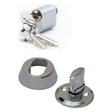 Valnes Cylinder Set Scandinavian E701 18 Chrome (33043324)