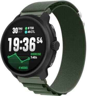 Everyday Crate Suunto Race 2 Nylon Watch Strap Alpine Loop Replacement Watch Band Adjustable Wristband green