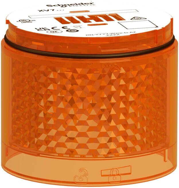 Schneider Electric Élément lumineux XVB7C25 lumière continue 24V LED orange (XVB7C25)
