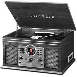 Victrola VTA-200B Gramofon šedý, Plattenspieler, Grau